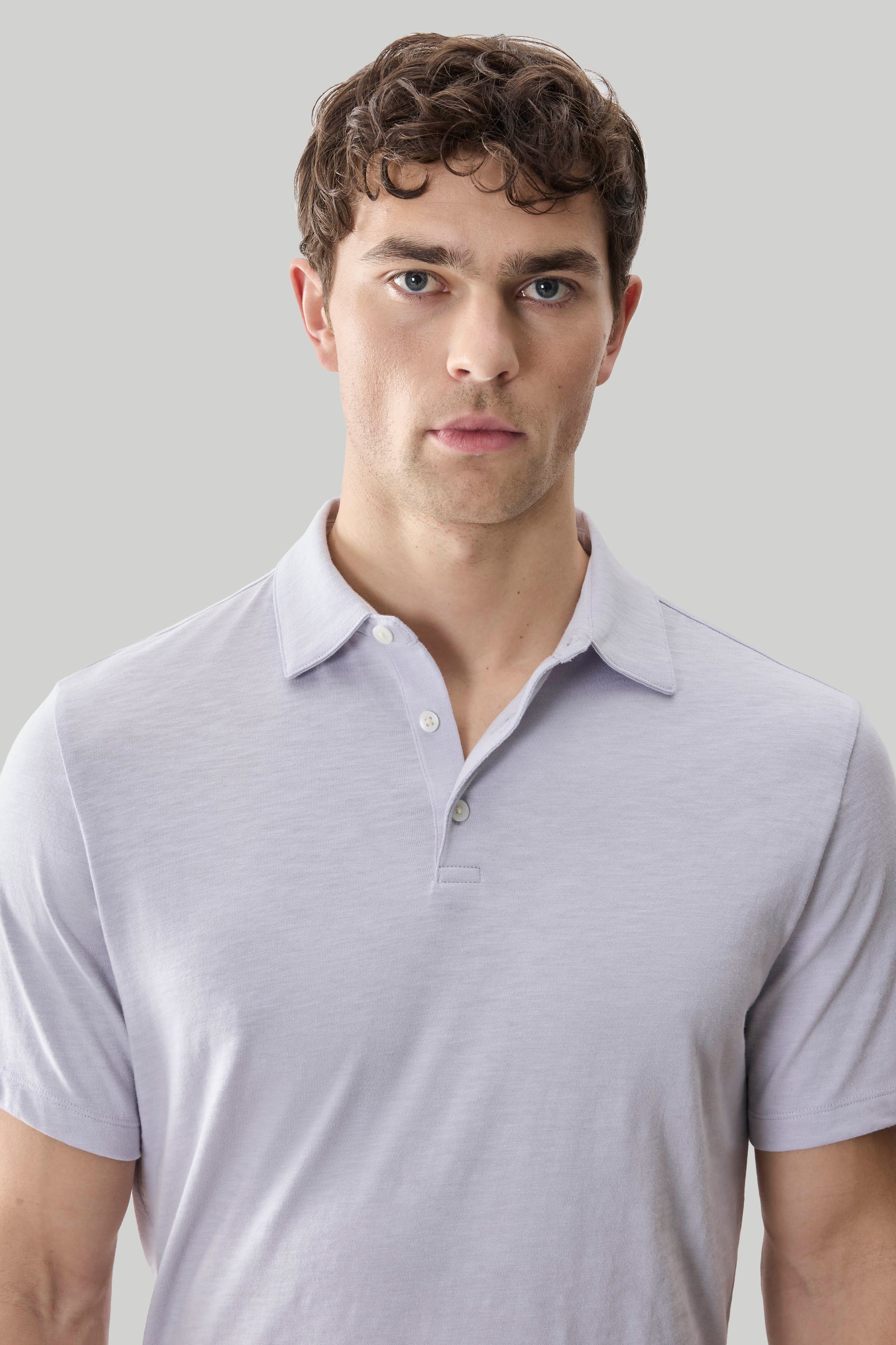 Brightwood SS Slub Lavender Polo