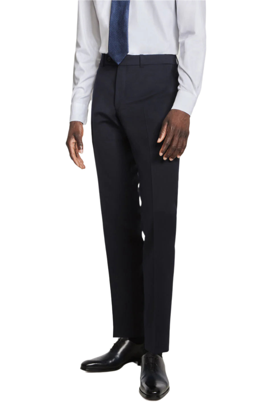 3SIXTY5 Payne Contemporary Trim Suit Trouser in Navy Solid