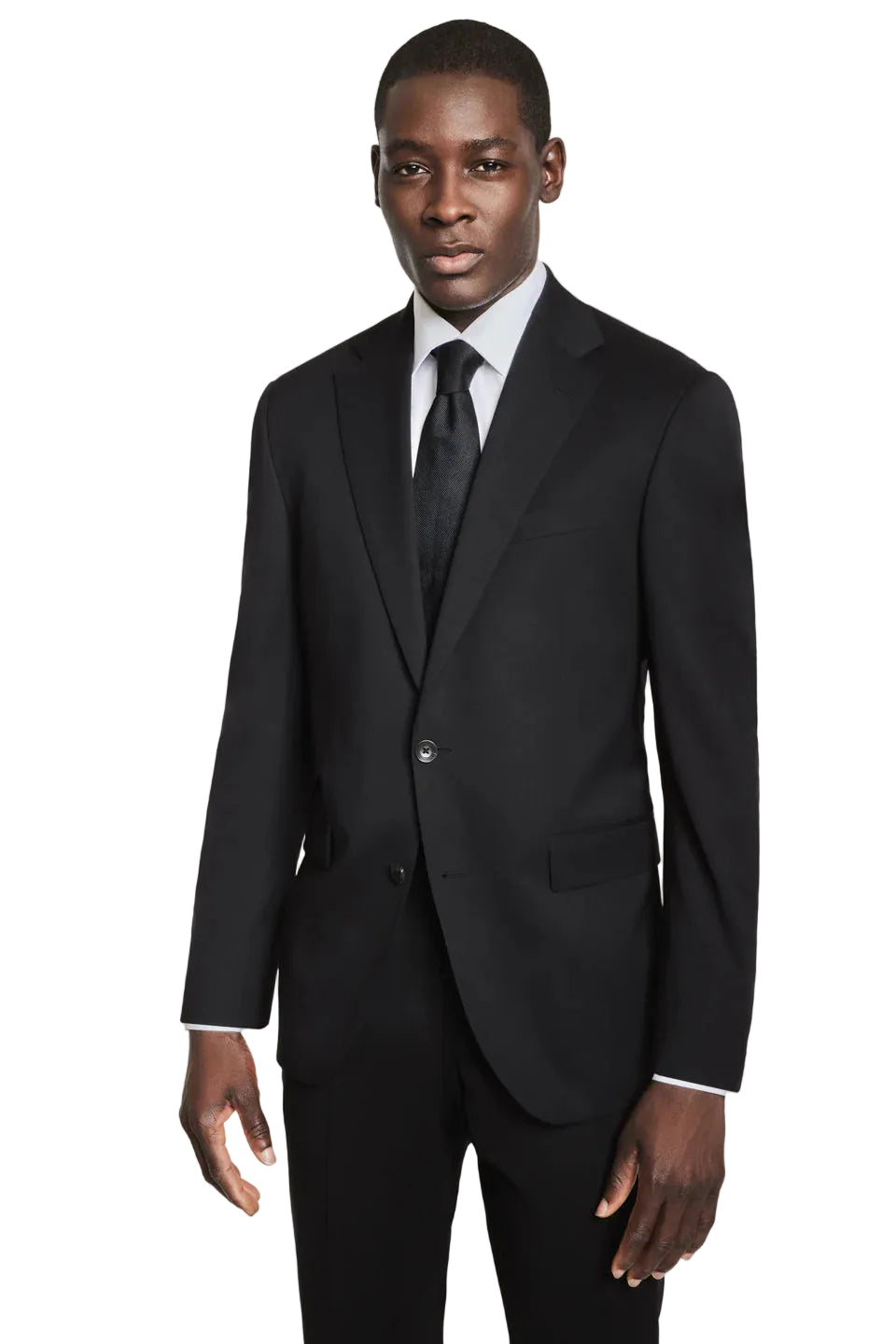 3SIXTY5 Black Solid Suit Separate Elon Jacket