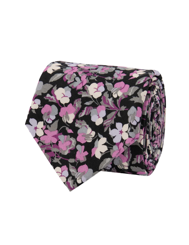 Sarah Lilac Multi Floral Tie