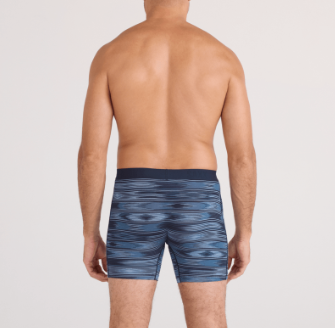 VIBE XTRA SOFT COMFORT BOXER BRIEF FLY - BLUE STRIPE