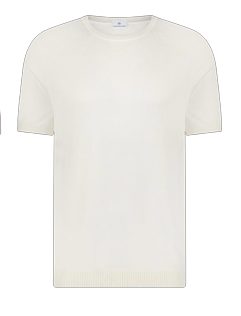 Luxe Knit T-Shirt Off white