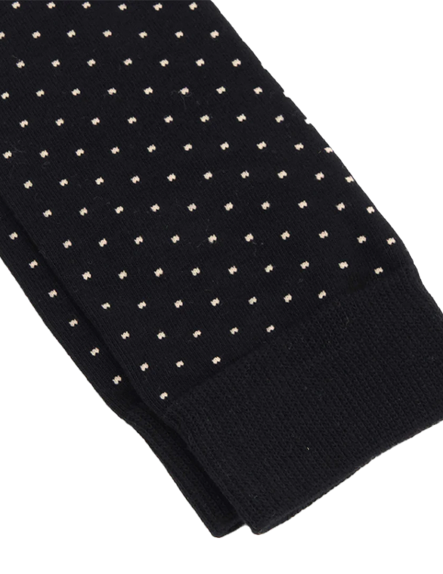 Seaside Dot Black Socks