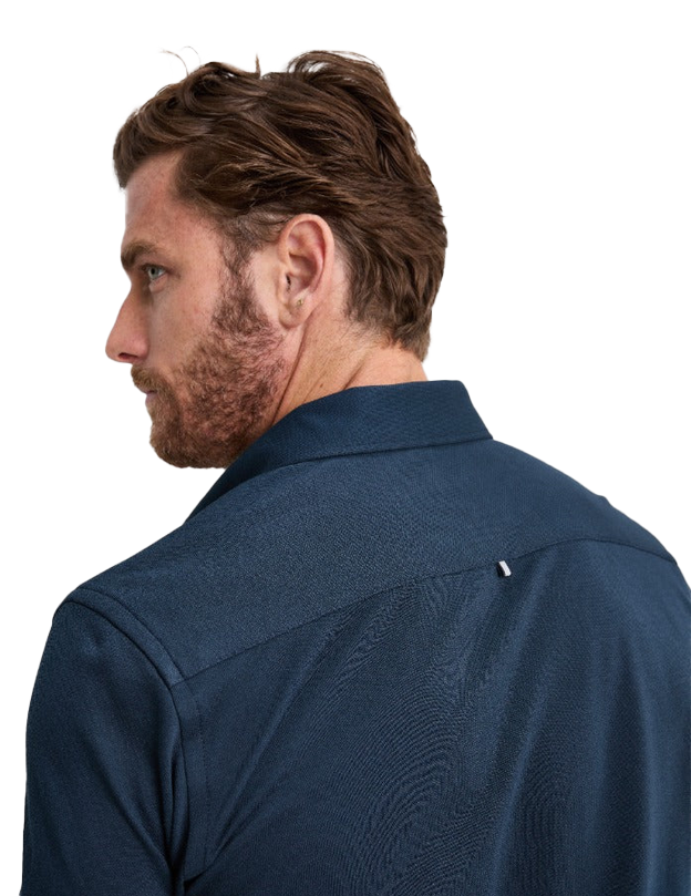 Short Sleeve Knit Shirt in Navy