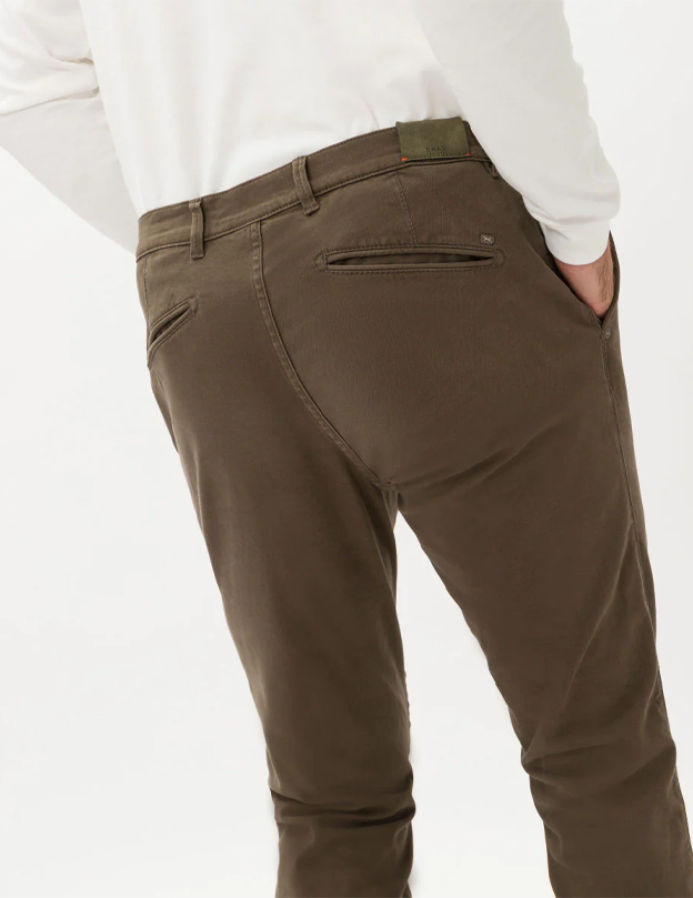 Silvio Hi-Flex Slim Chinos in Nut