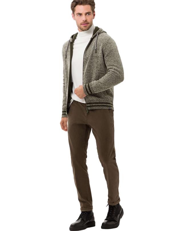 Silvio Hi-Flex Slim Chinos in Nut