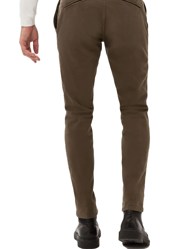 Silvio Hi-Flex Slim Chinos in Nut