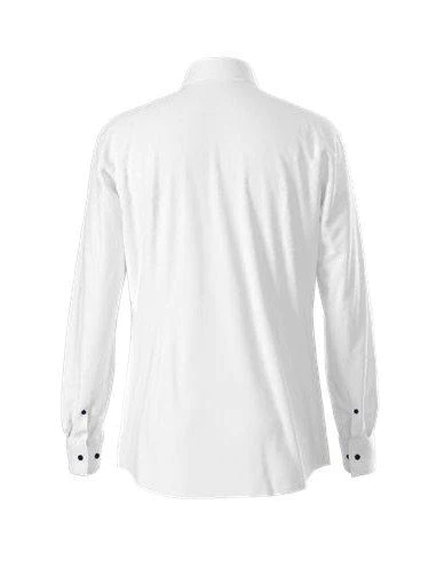 Slim-Fit Easy-Iron Dress Shirt w/ Contrast Buttons