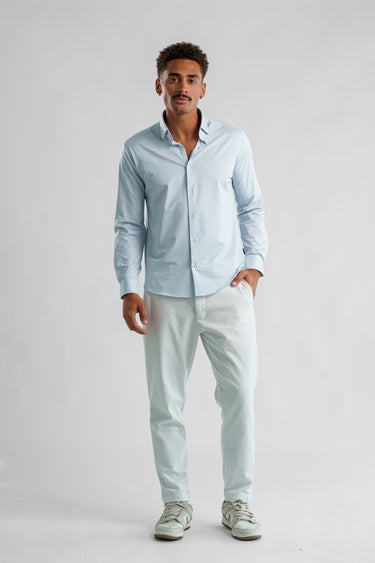 Techno Stretch Birdseye long sleeve Shirt at Charles & Hunt