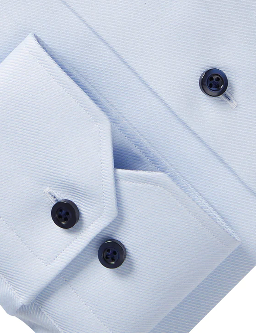 Textured Twill Casual Dress Shirt in Powder Blue