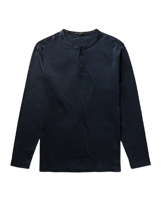 The Barakett LS Henley in Blue Night