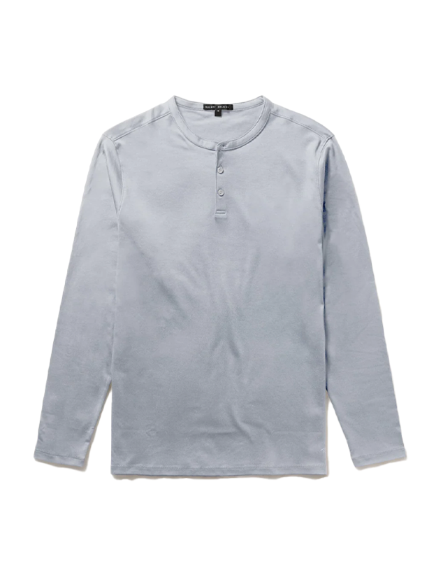 The Barakett LS Henley in Monument Grey