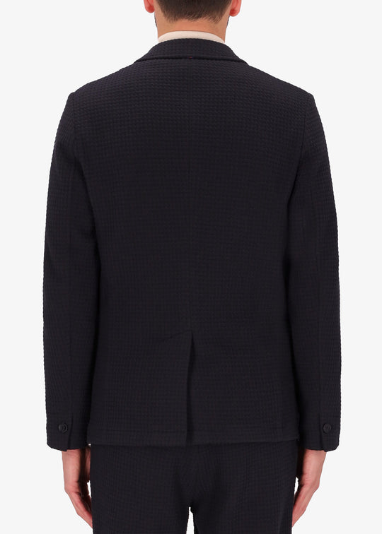 stretch fabric navy jacket from distretto12