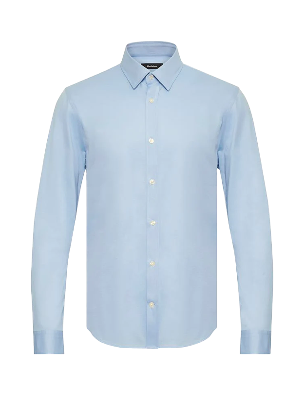 Trostol BU Long Sleeve Soft Dress Shirt in Chambray Blue