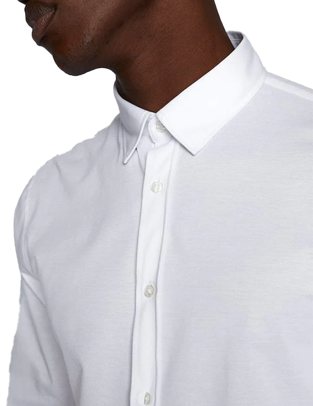 Trostol BU Long Sleeve Soft Dress Shirt in White