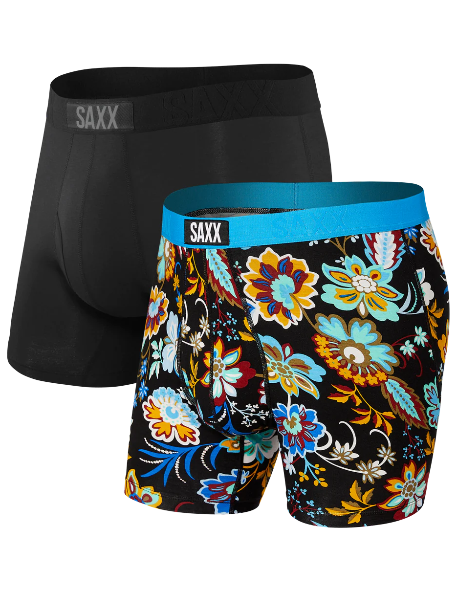 ULTRA Boxer Brief - 2 Pack - Heritage Floral / Black