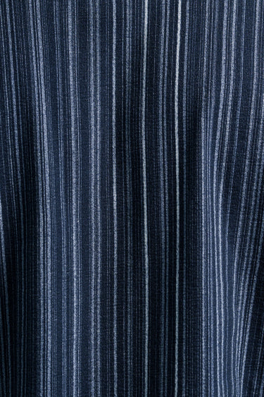 Dark Navy Vintage Striped Knit Resort Shirt