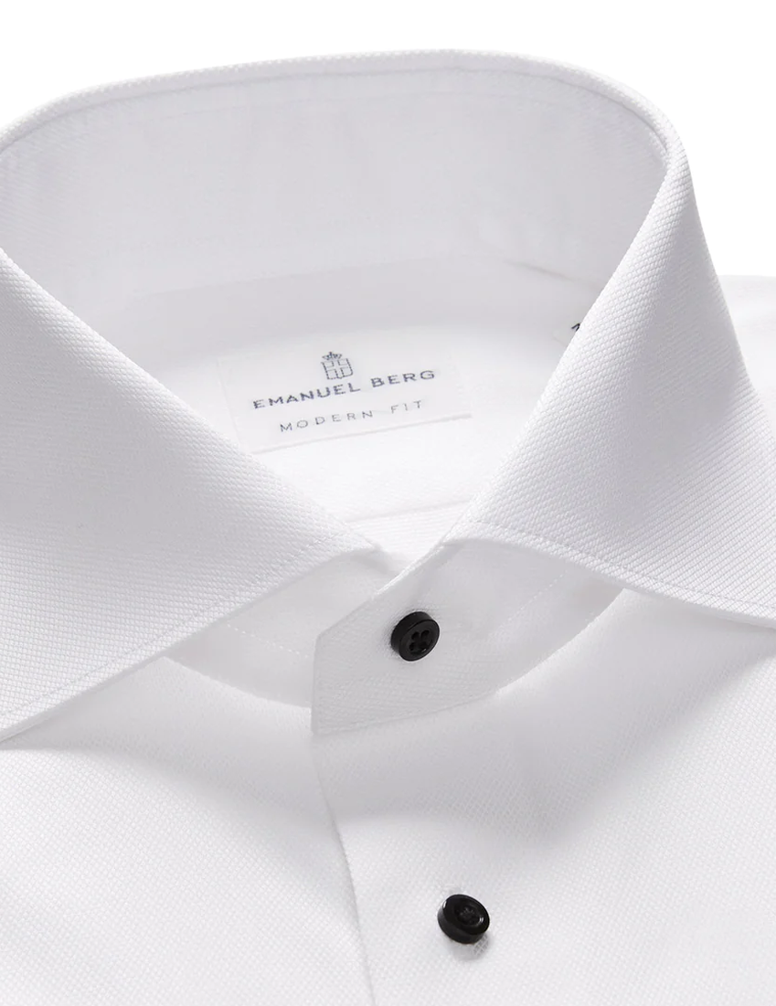 White Textured Dobby Formal Dress Shirt