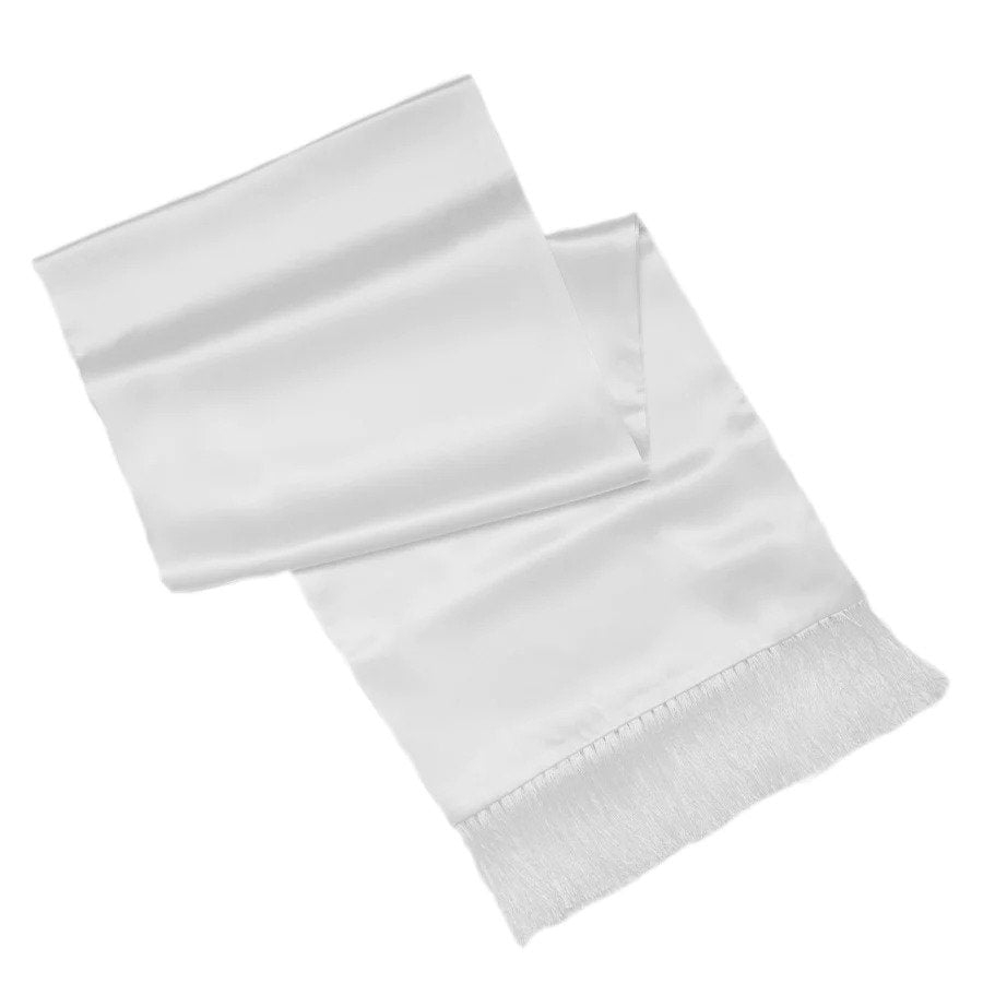 Italian Silk Pocket Square in White, Pocket square, Men's fashion, Pocket square in silk