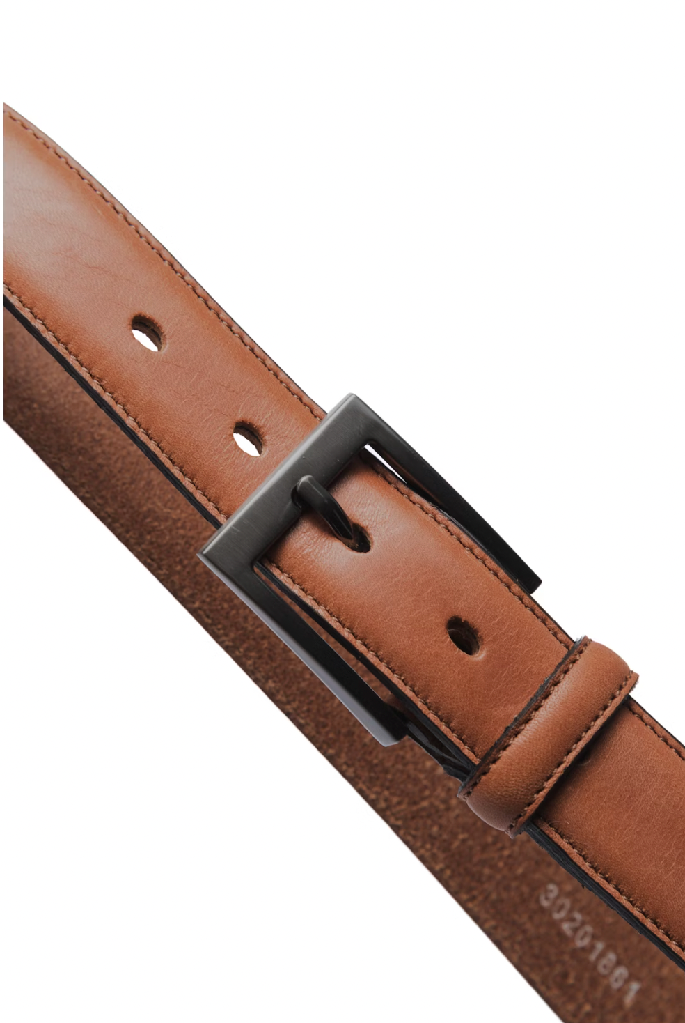 Frank Stitch Leather Belt in Tan