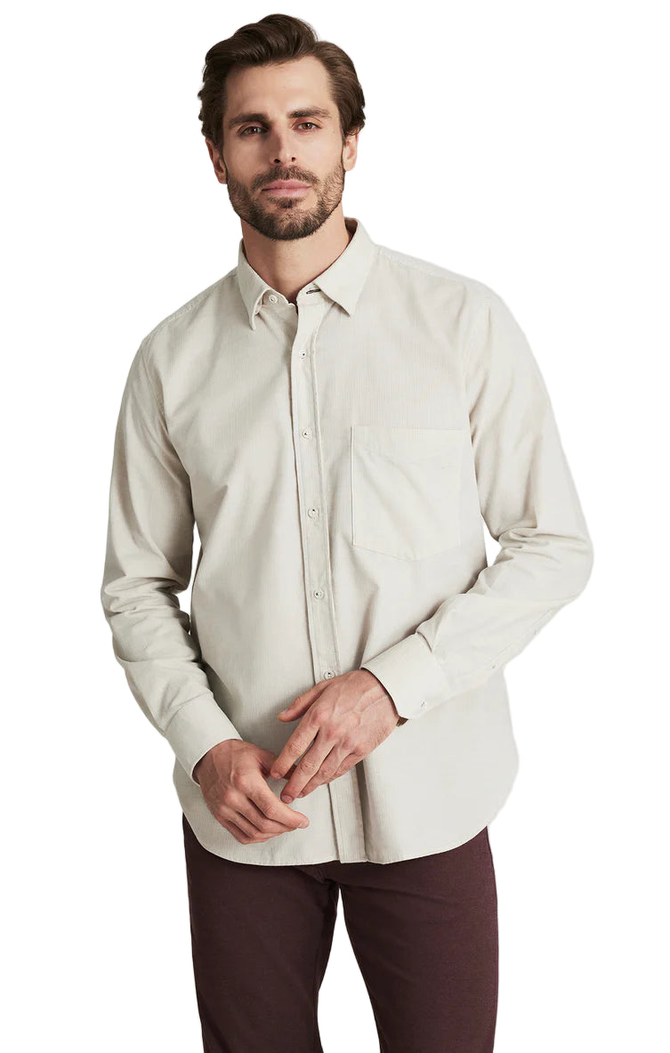 Corduroy Pocket Shirt in Beige