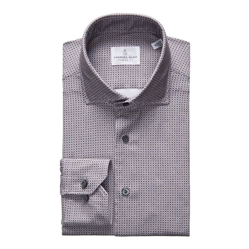 Modern 4Flex Stretch Knit Shirt in Dark Grey