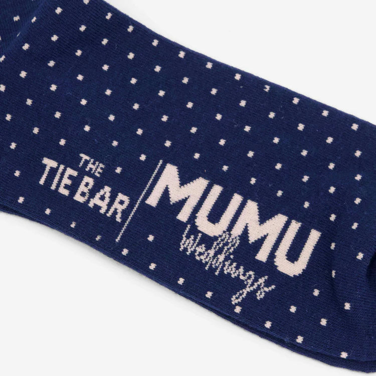 Seaside Dot Navy Socks