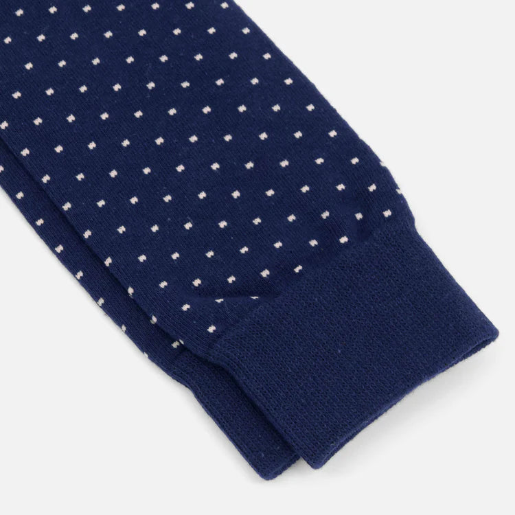 Seaside Dot Navy Socks
