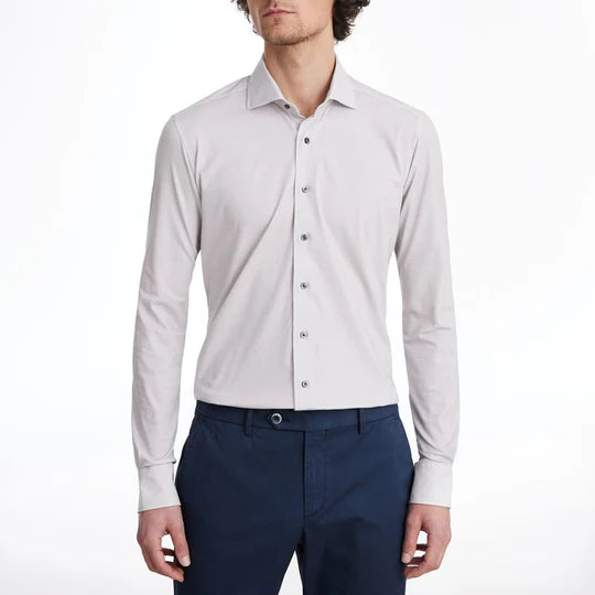 Modern 4Flex Stretch Knit Dress Shirt in Grey