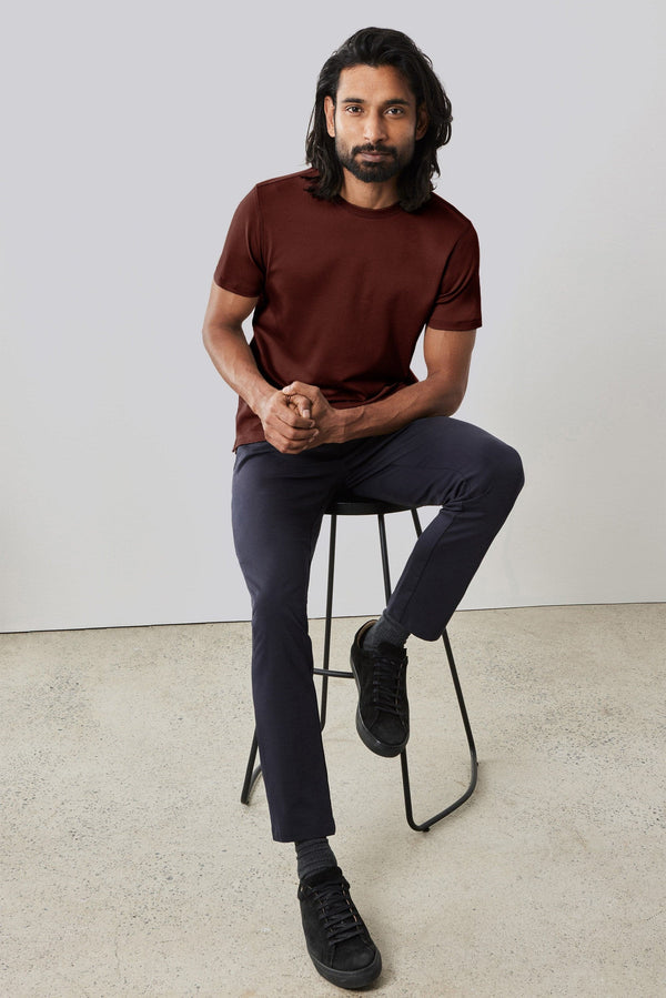 Georgia SS Deep Bordeaux Crewneck