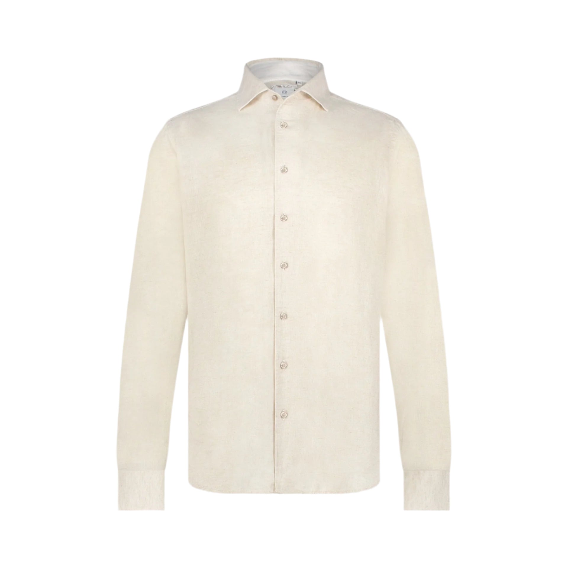 Linen/Cotton Blend Dress Shirt in Sand Linen/Cotton Blend Dress Shirt in Sand