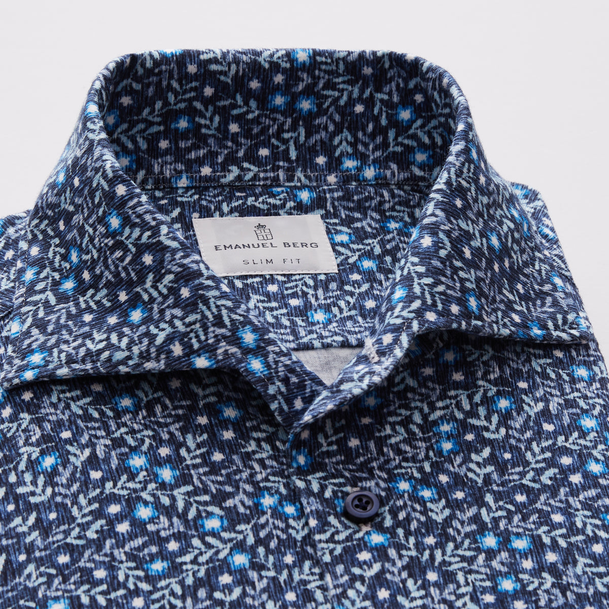 Premium Jersey SS Dark Blue Floral Shirt