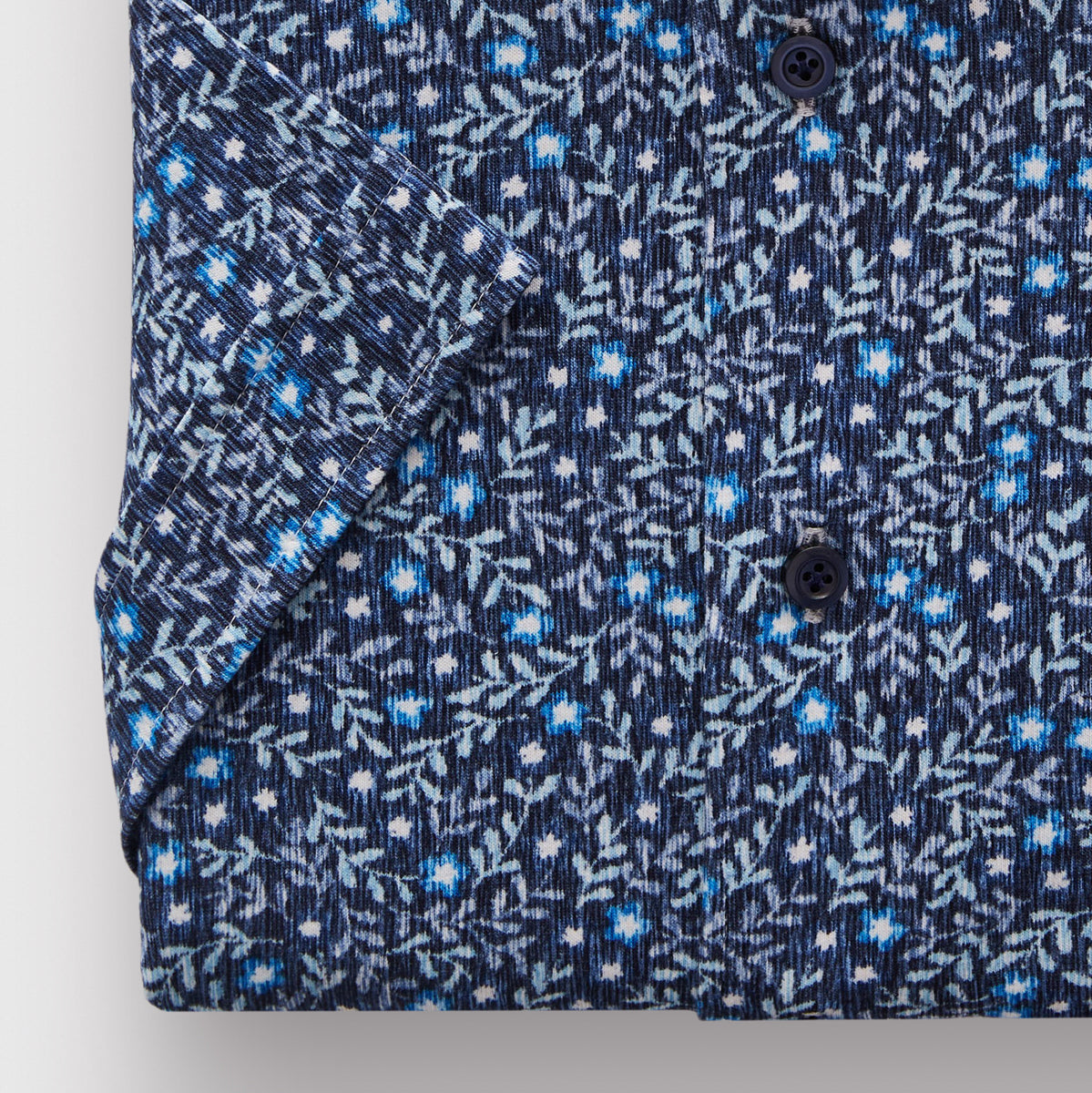 Premium Jersey SS Dark Blue Floral Shirt