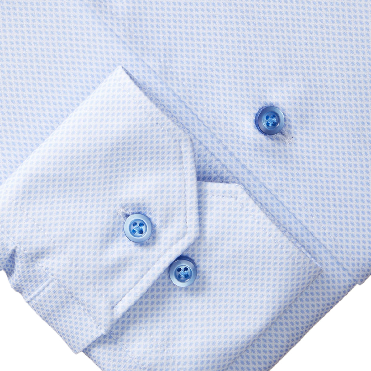 Modern 4Flex Stretch Bright Blue Pattern Dress Shirt