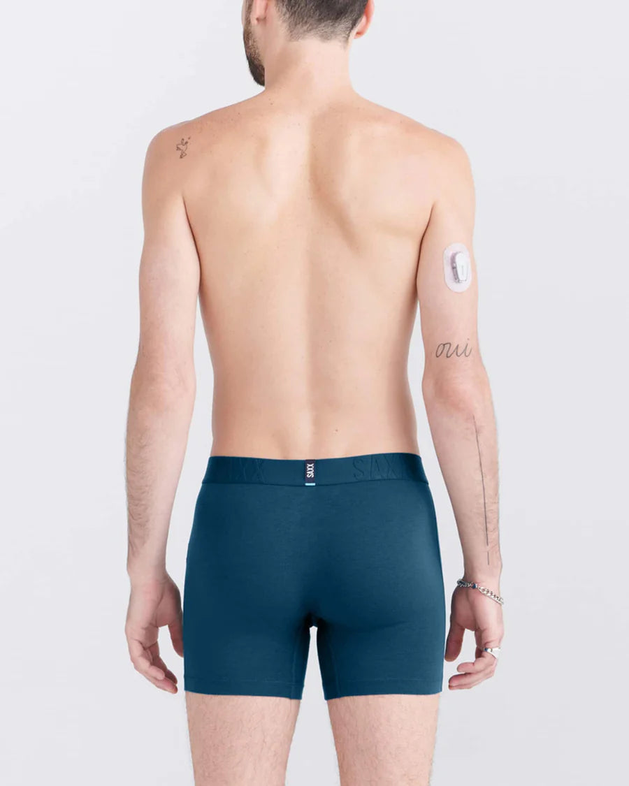 DropTemp® Cooling Cotton Boxer Brief in Deep Ocean