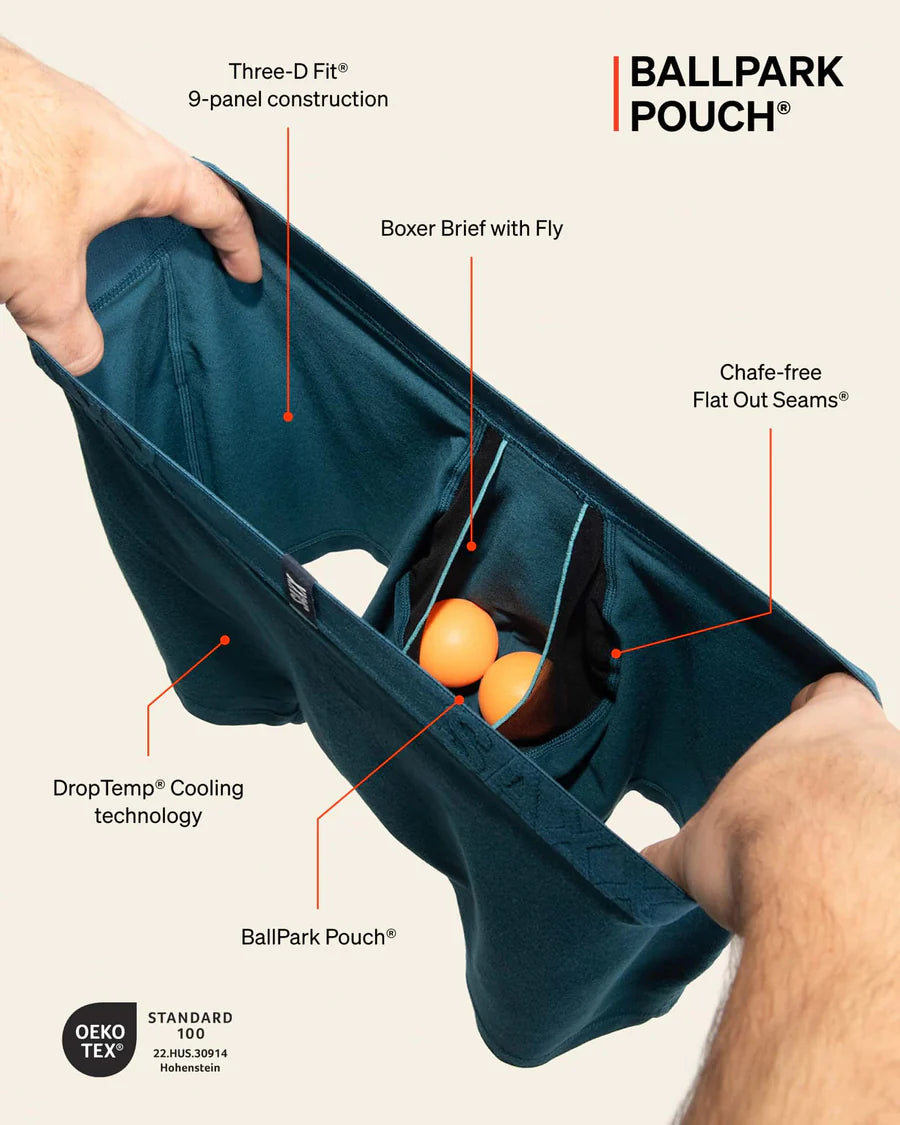 DropTemp® Cooling Cotton Boxer Brief in Dark Navy