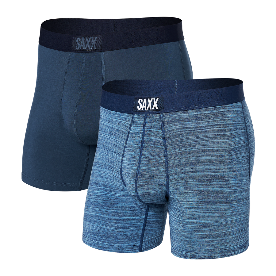 Spacedye Heather/Navy Stripe 2-Pack Vibe Boxer Brief