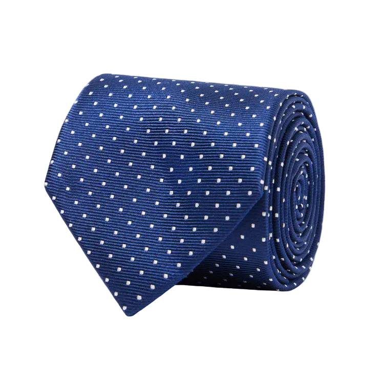 Mini Dots Navy Tie