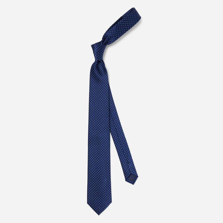 Mini Dots Navy Tie