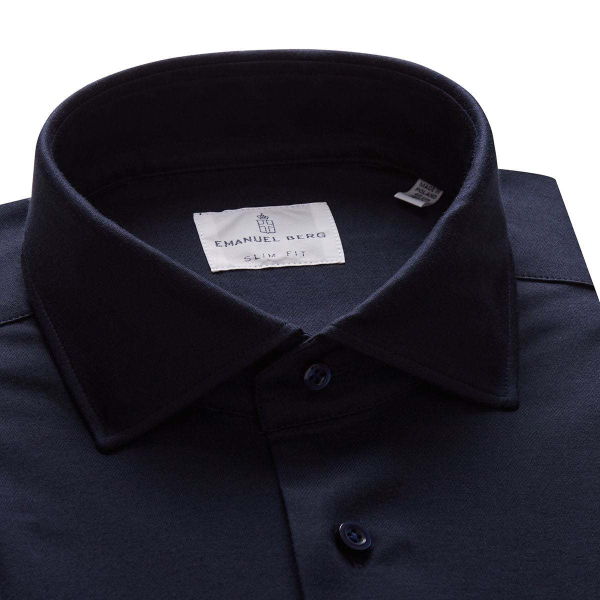 Modern 4Flex Stretch Knit Navy Shirt with Contrast