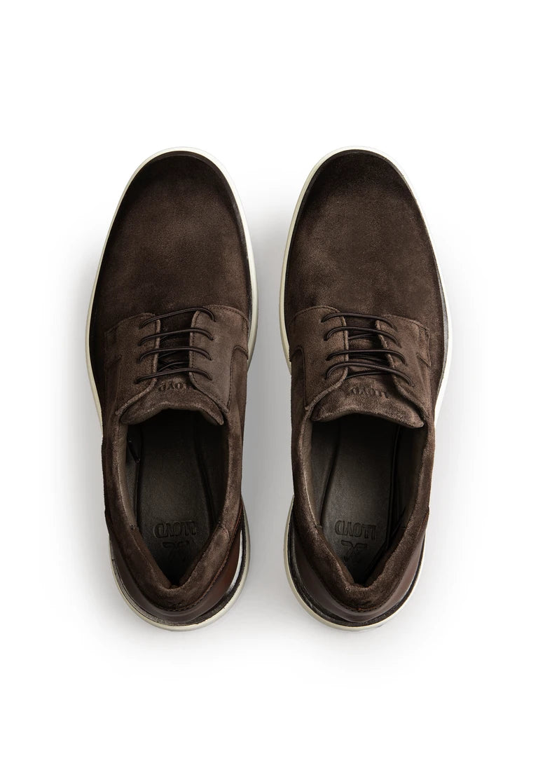 Sable 113 Suede Leather Casual Shoe in Brown