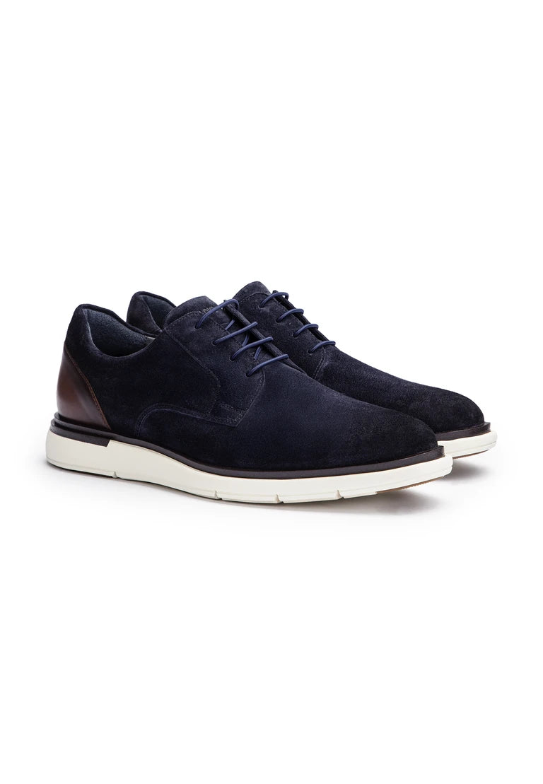 Sable 113 Suede Leather Casual Shoe in Navy