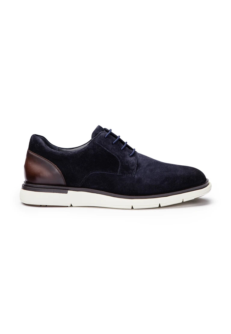 Sable 113 Suede Leather Casual Shoe in Navy