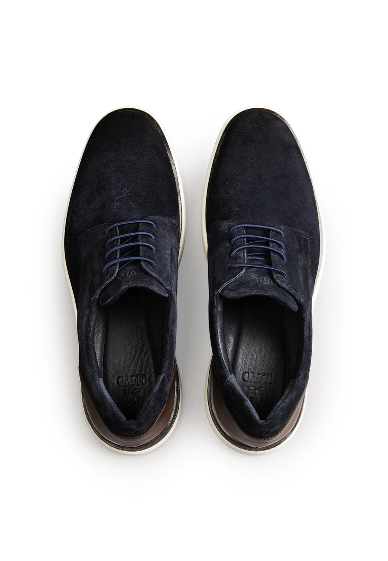 Sable 113 Suede Leather Casual Shoe in Navy