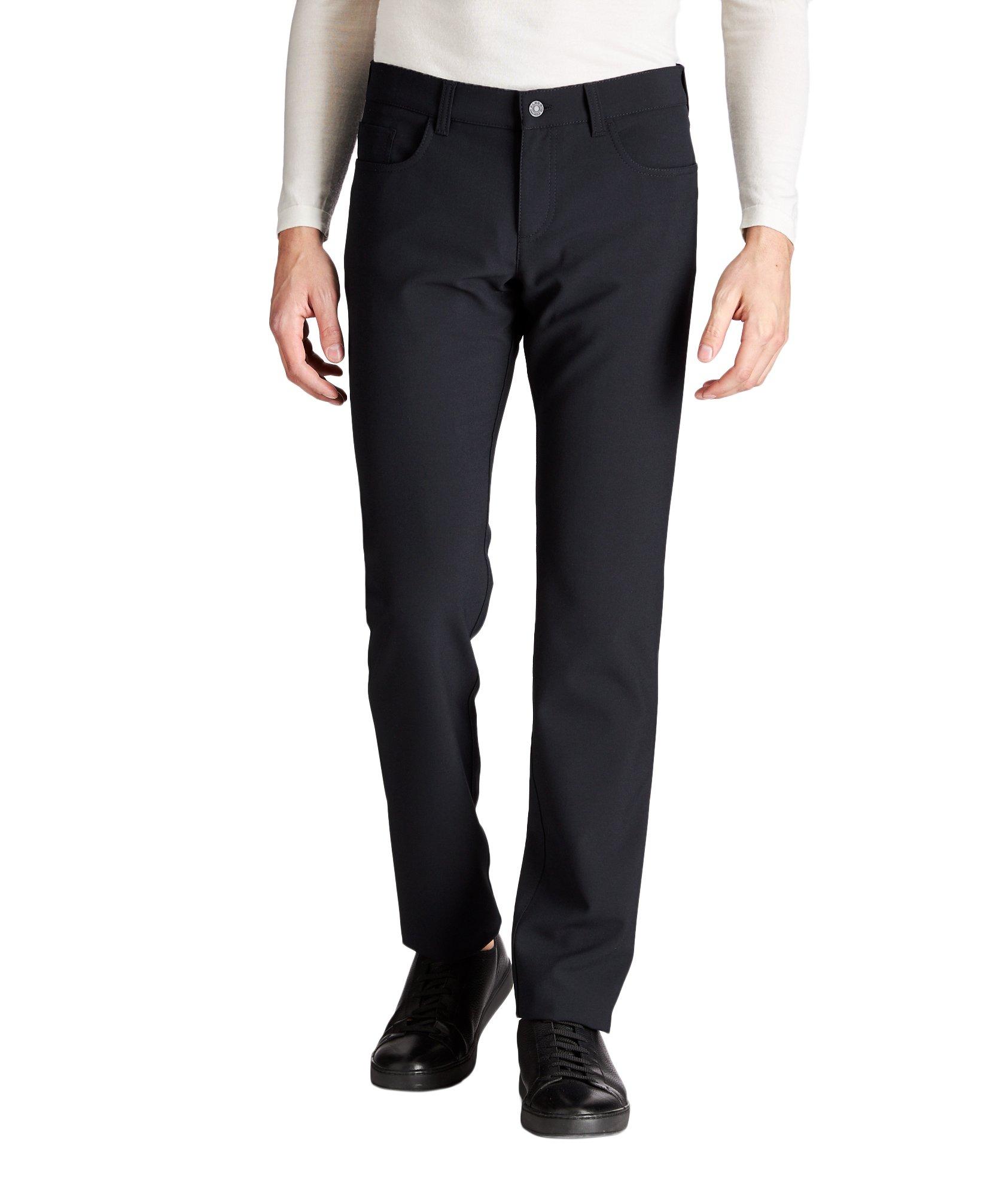 Alberto Ceramica Pipe Slim Fit Textured Black Jean