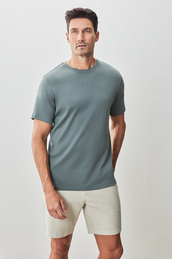 Georgia SS Balsam Green Crewneck