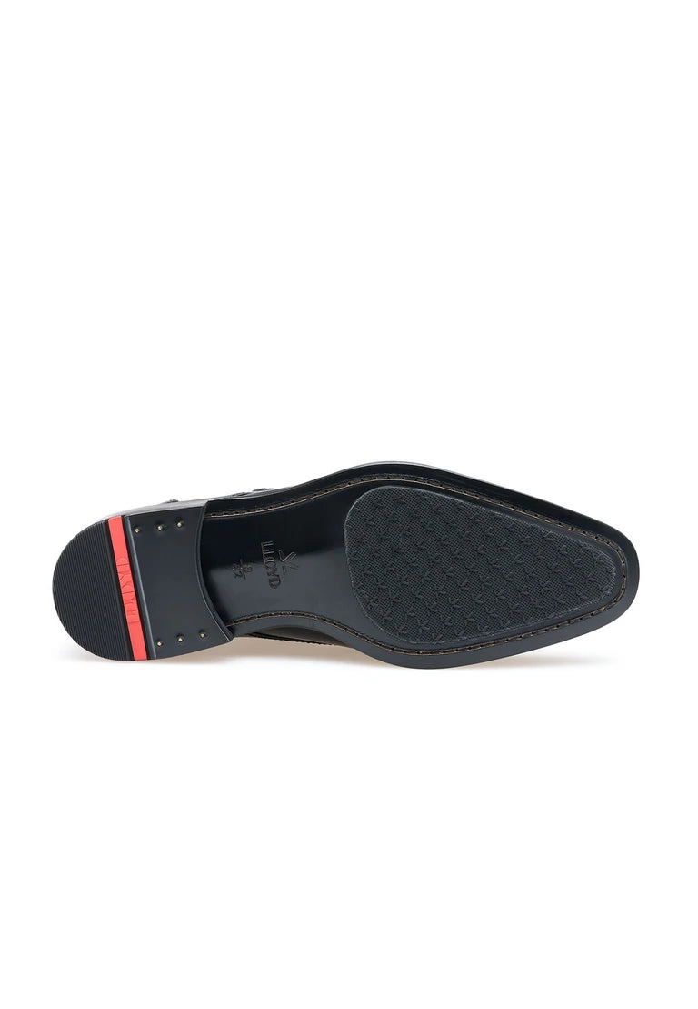Nobel 220 Black Monkstrap Dress Shoe in Black