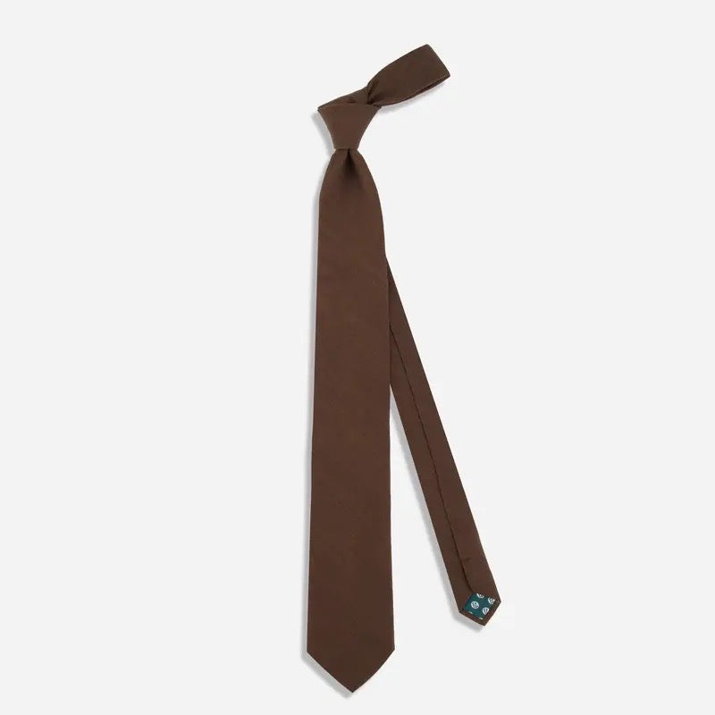 Astute Solid Chocolate Tie