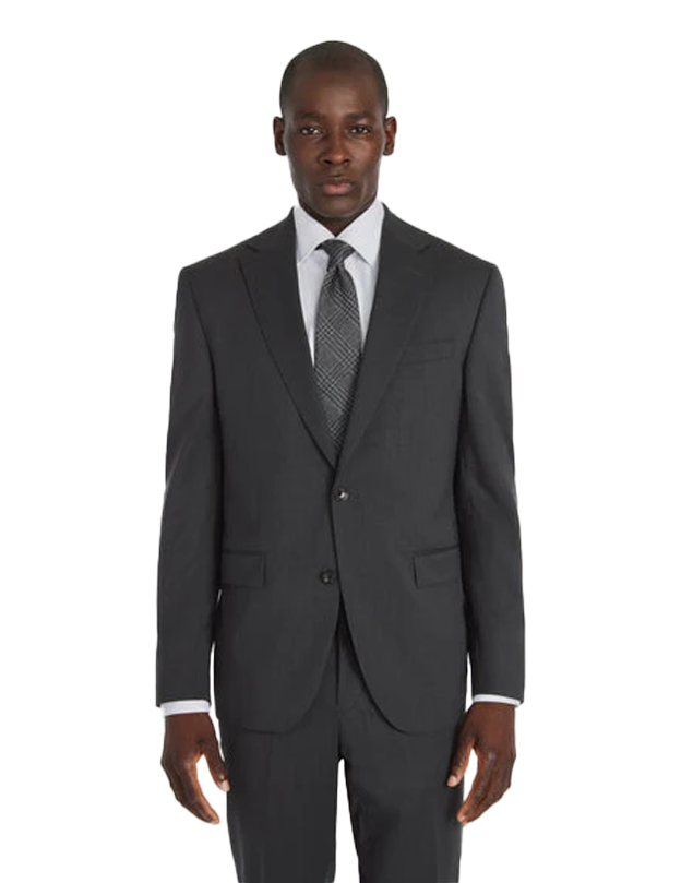 3SIXTY5 New York Modern Fit Suit Jacket in Charcoal