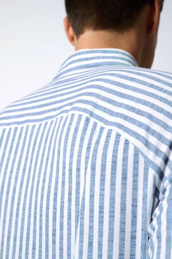 Kent Jersey Stretch SS Stripe Pattern